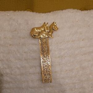 Gold Dog Bookmark